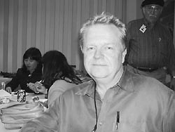 Leland Johnson at a meeting