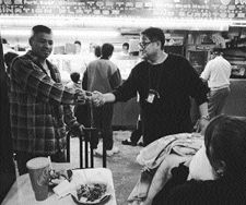 Jacob shaking hands with the man in the previous picture.