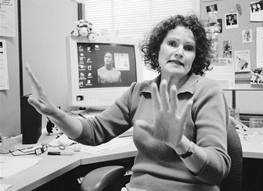 Barbara Bradshaw jesturing