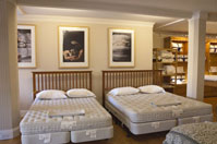 two mattresses at McRoskey's mattress factory